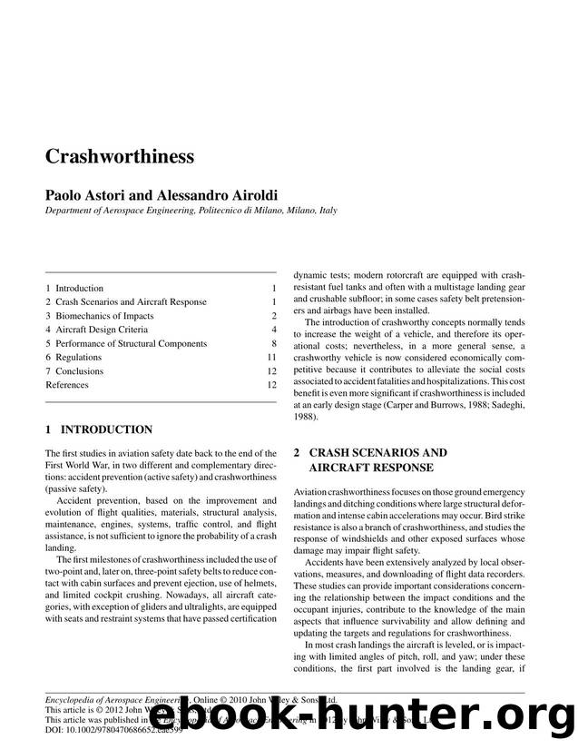 Blockley R Shyy W Eds Encyclopedia Of Aerospace Engineering Part 4 by Test