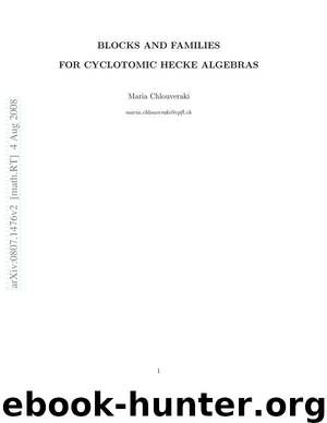 Blocks and families for cyclotomic Hecke algebras by Maria Chlouveraki
