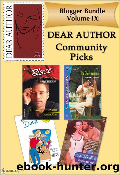 Blogger Bundle IX: Dear Author Community Picks by Alison Kent & Cheryl Reavis & Nancy Warren & Fiona Brand