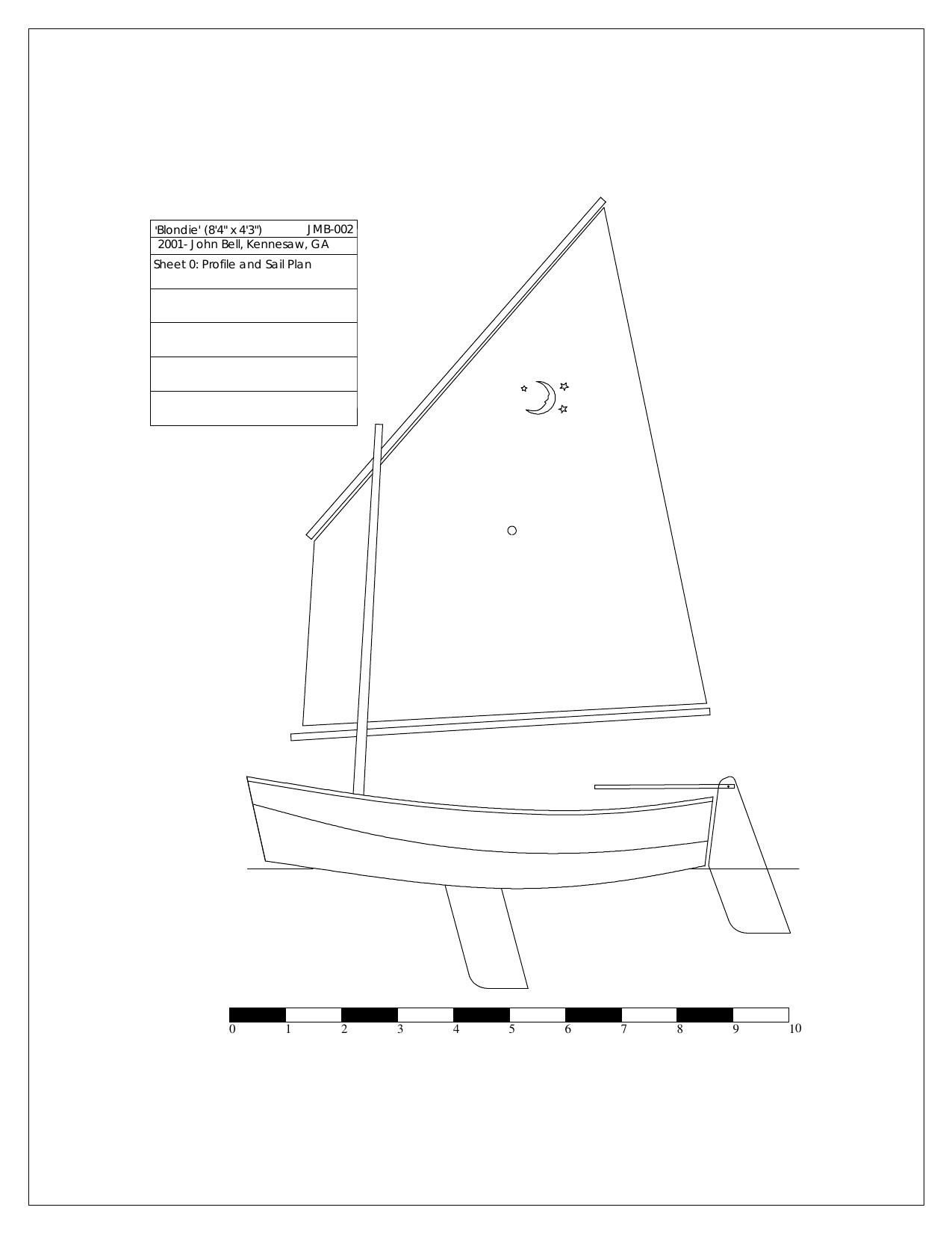 Blondie, Sailboat , Boat Plans by John Bell