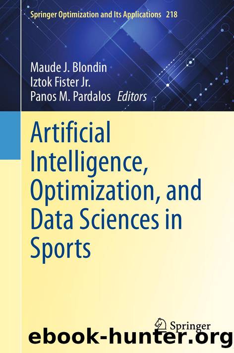 Blondin M. Artificial Intelligence, Optimization,...Data Sciences in Sports 2025 by Unknown