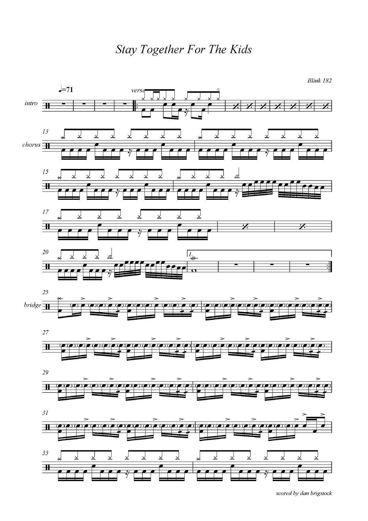 Blonk 182 - Stay Together For The Kids by ()