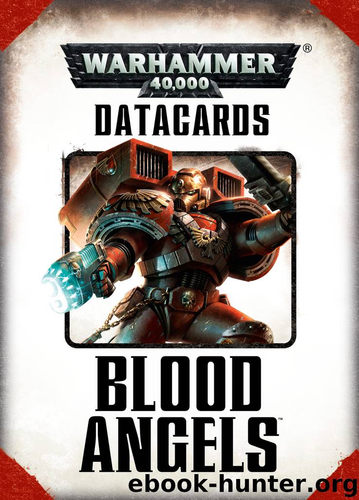 Blood Angels - Datacards by Games Workshop Ltd