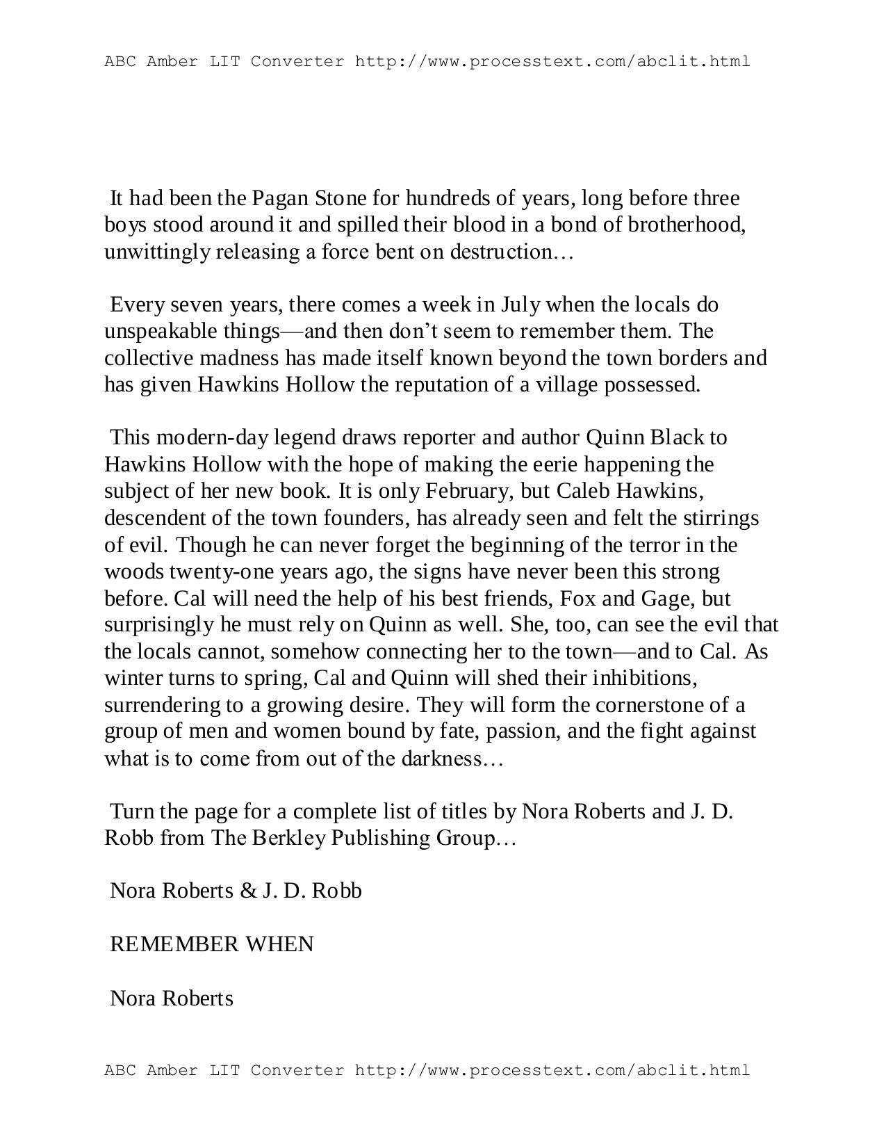 Blood Brothers-Sign of Seven 1-Nora Roberts(2007) by Unknown