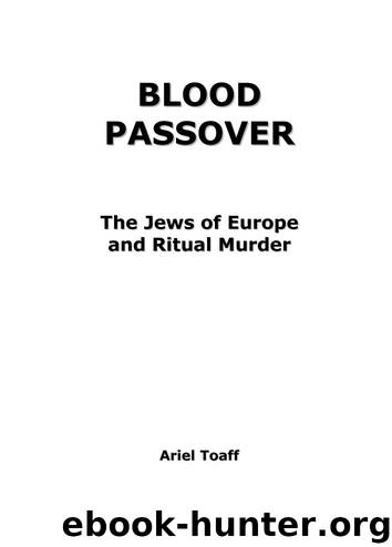 Blood Passover by Ariel Toaff