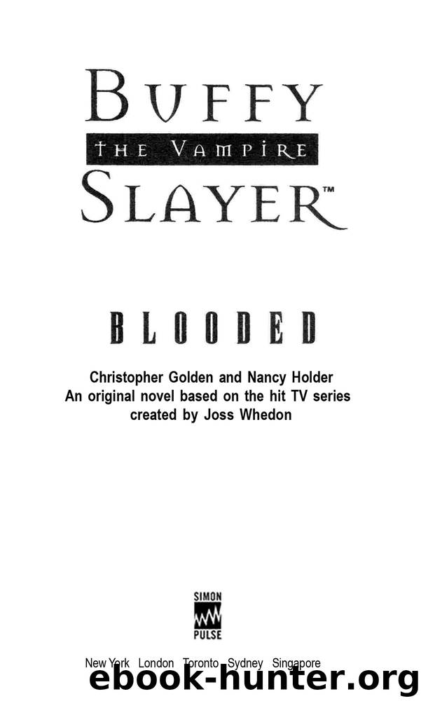 Blooded by Christopher Golden & Christopher Golden