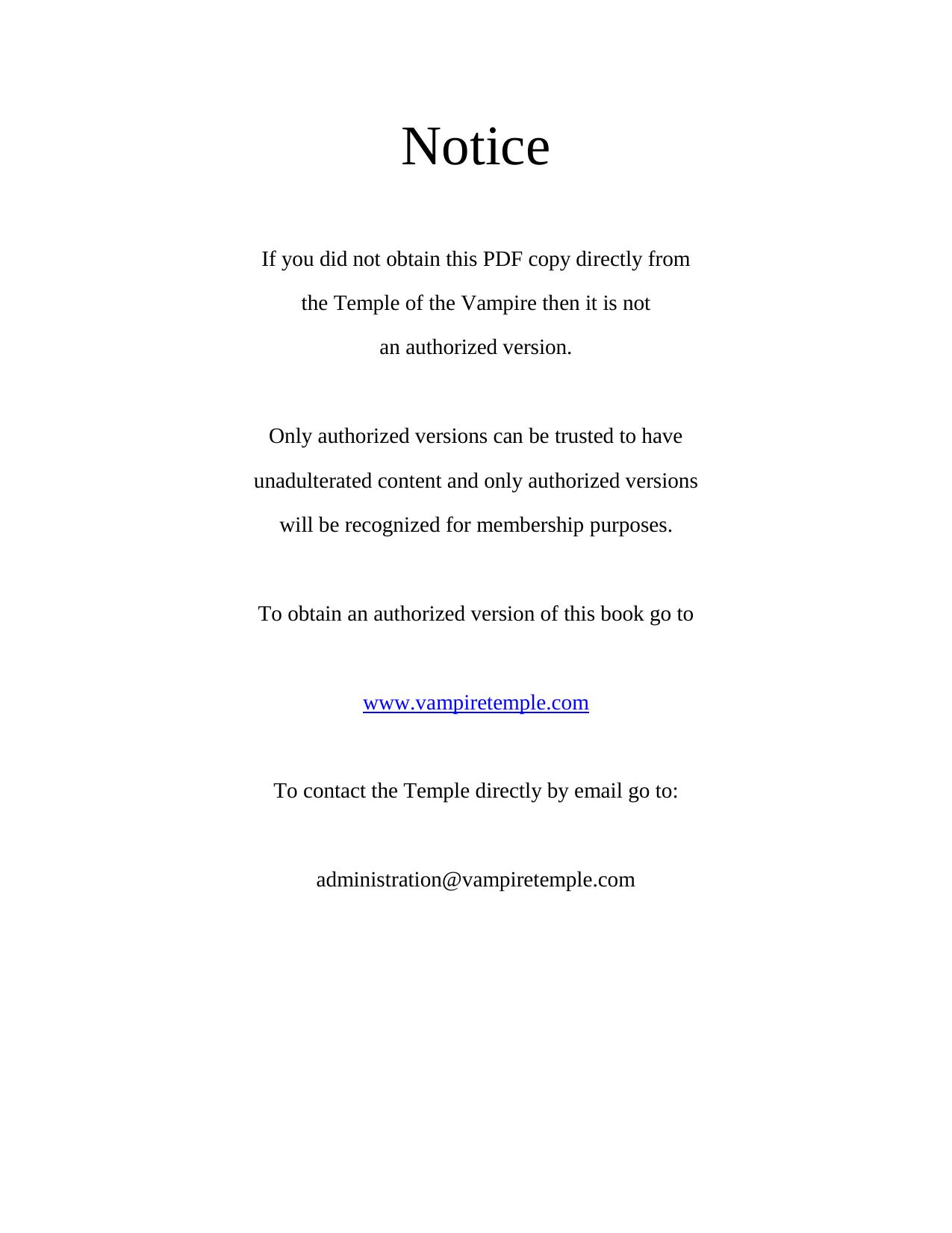 Bloodlines Volume Three by Temple of the Vampire