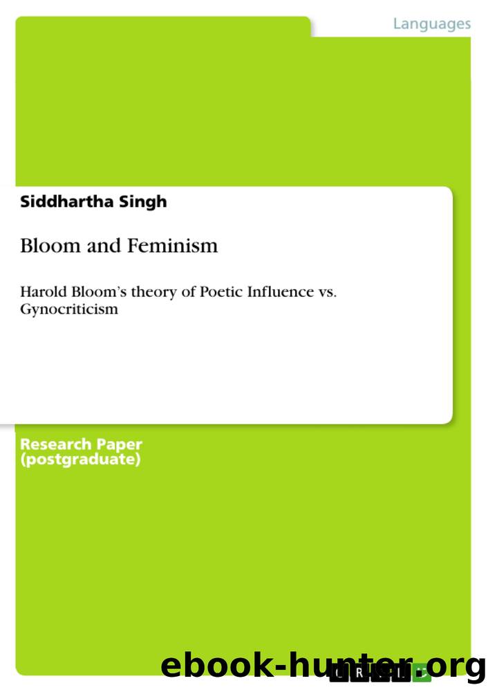 Bloom and Feminism by Siddhartha Singh