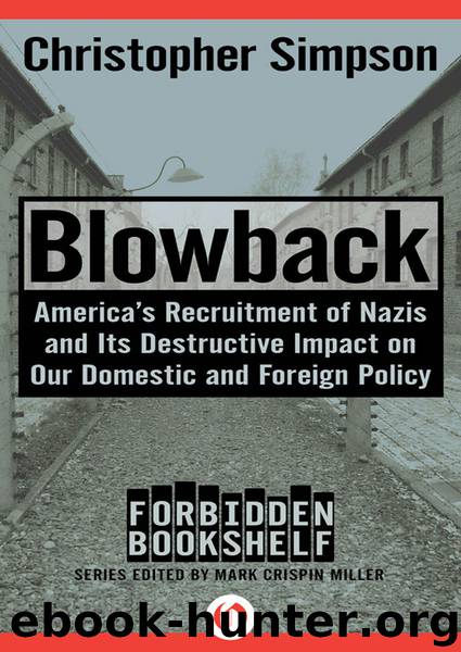 Blowback by Christopher Simpson