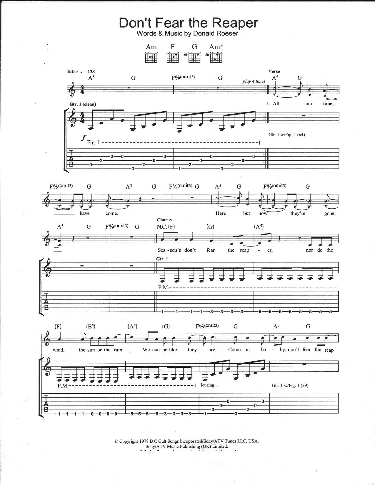 Blue Oyster Cult by Don't Fear the Reaper 1