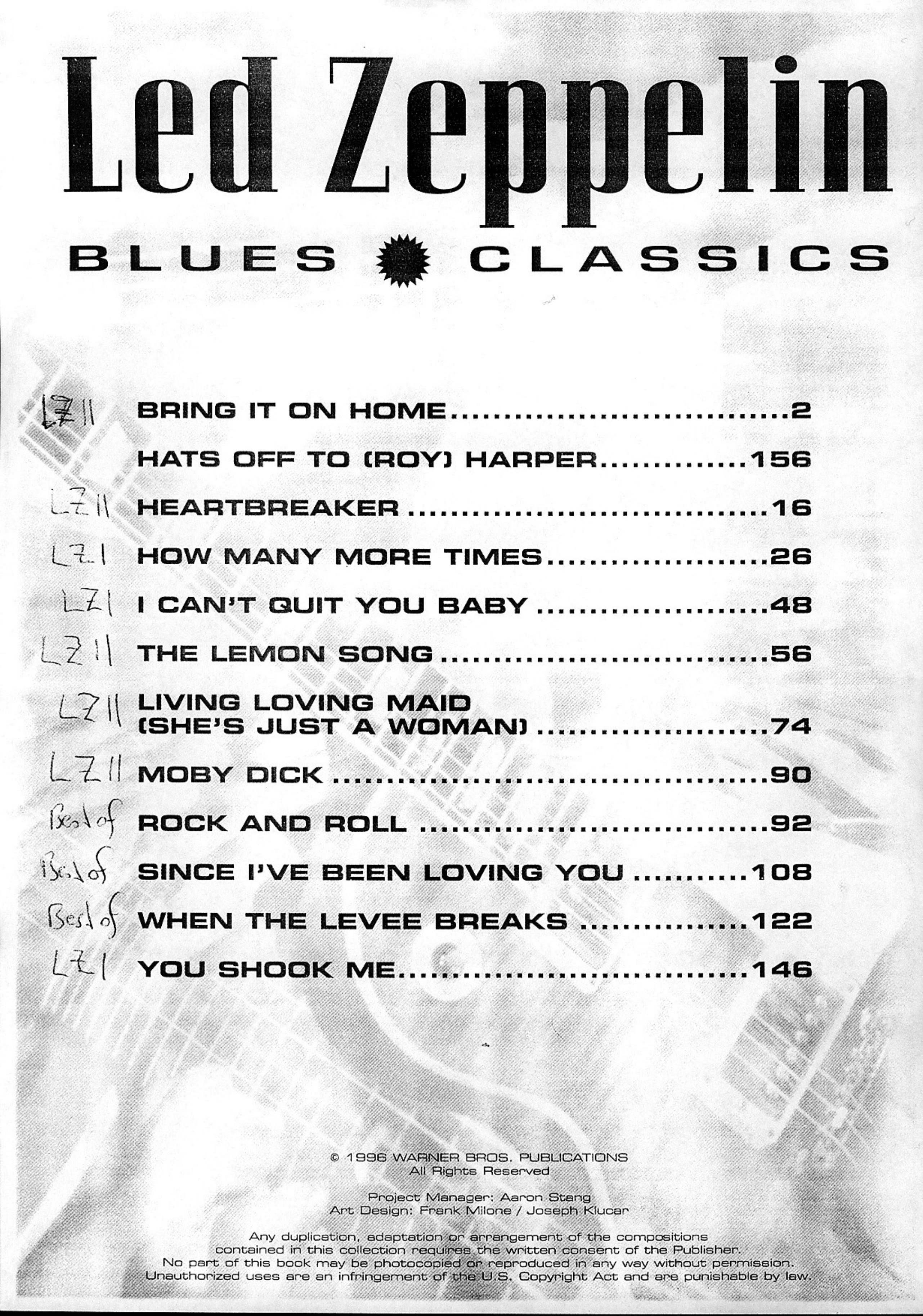 Blues Classics, Authentic Guitar-Tab Edition by Unknow