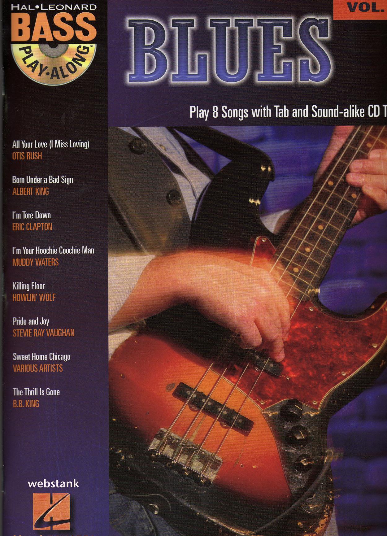 Blues: Play 8 songs with tab and sound-alike CD tracks (Bass Play-Along Series) by Hal Leonard