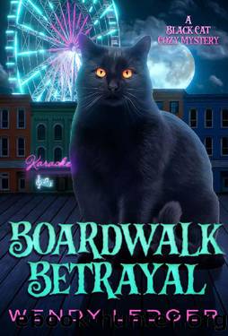Boardwalk Betrayal: A Black Cat Cozy Mystery (The Maggie and Pepper Mysteries Book 1) by Wendy Ledger