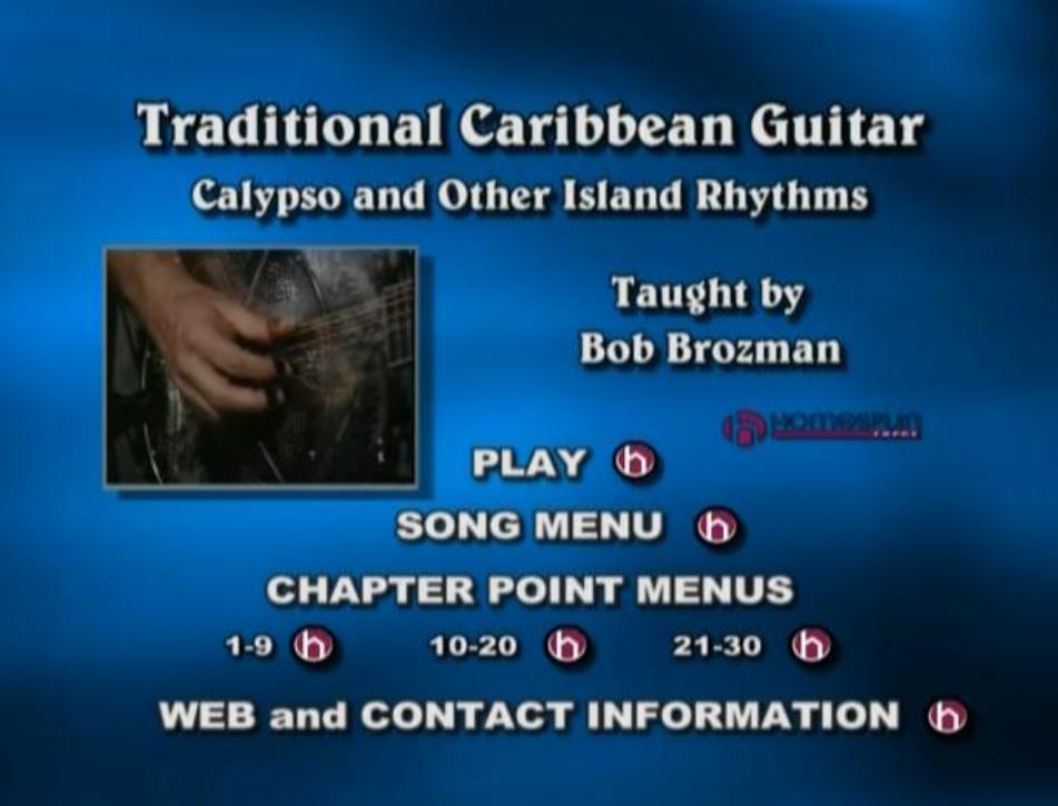 Bob Brozman Caribbean Guitar DVD Menus by Unknown