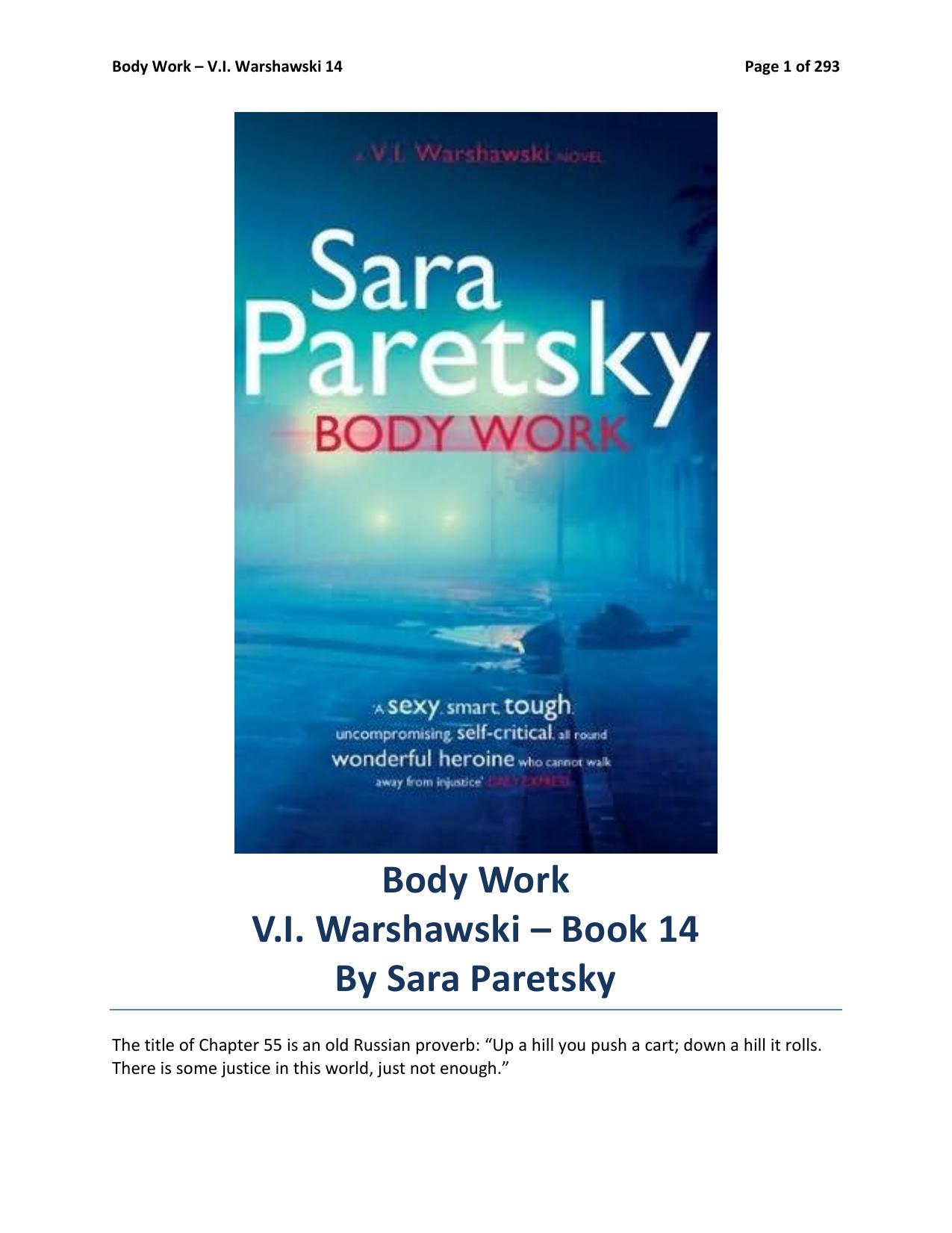 Body Work by Sara Paretsky