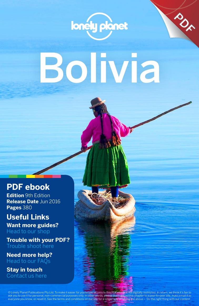 Bolivia 9 - whole book by Lonely Planet