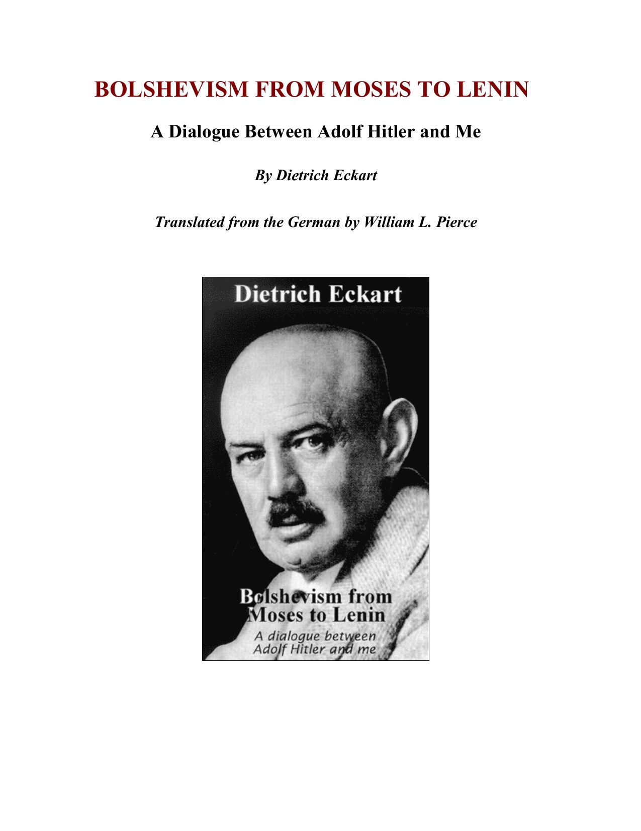 Bolshevism from Moses to Lenin by Dietrich Eckart
