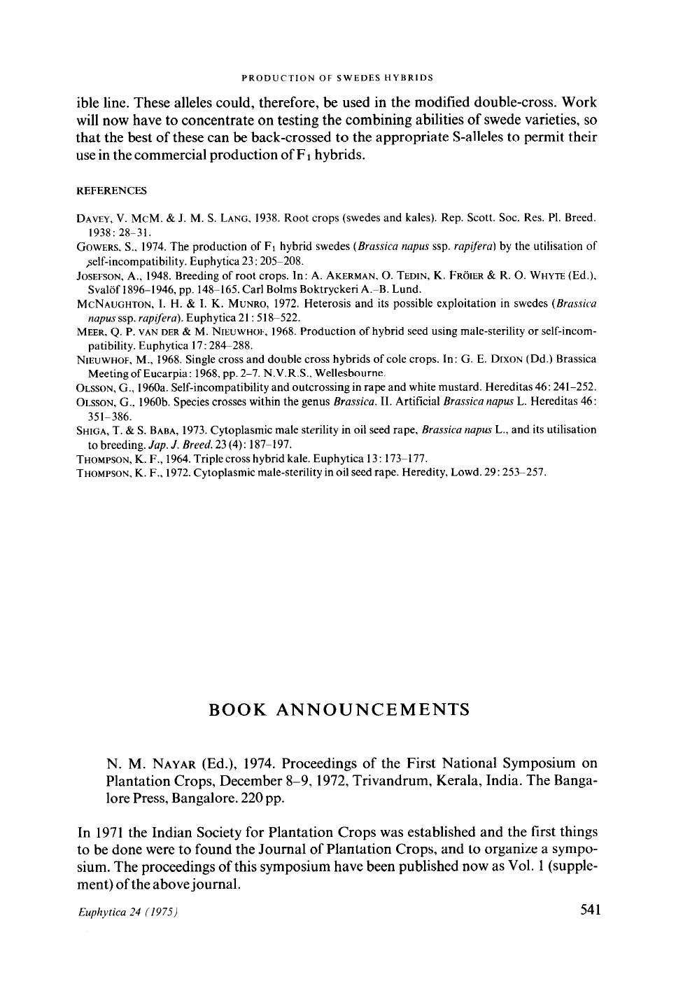 Book announcements by Unknown