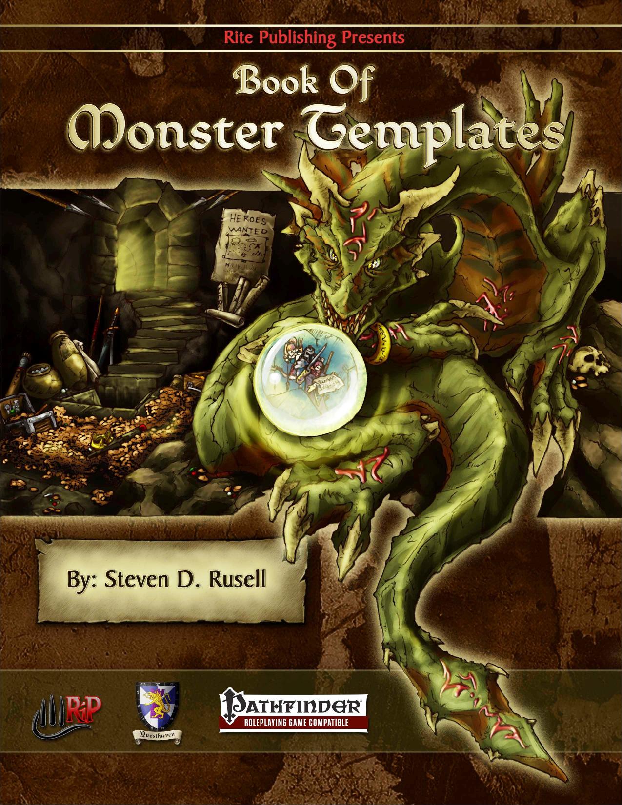 Book of Monster Templates by Rite Publishing