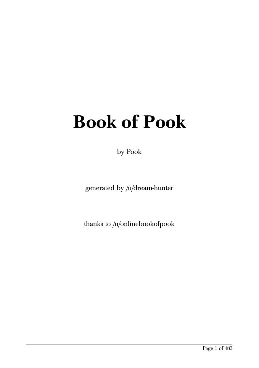 Book of Pook by Pook