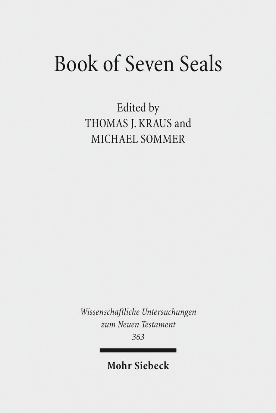 Book of Seven Seals by Kraus Sommer