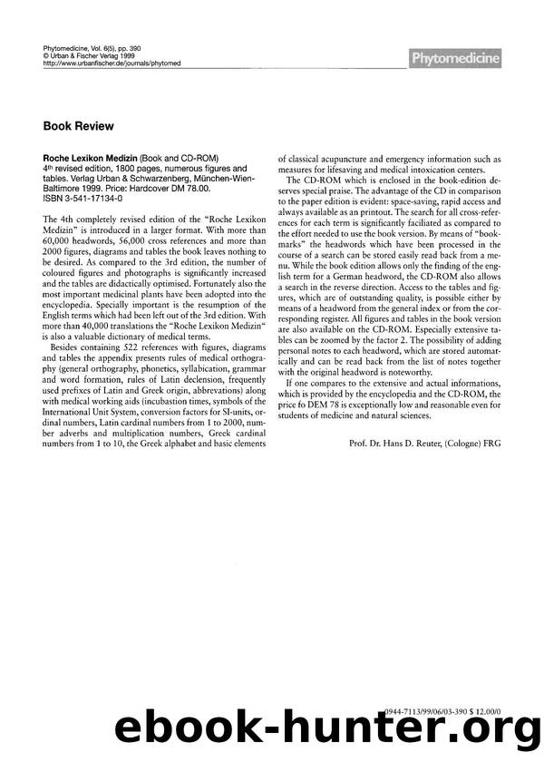 Book review by Prof. Dr. Hans D. Reuter