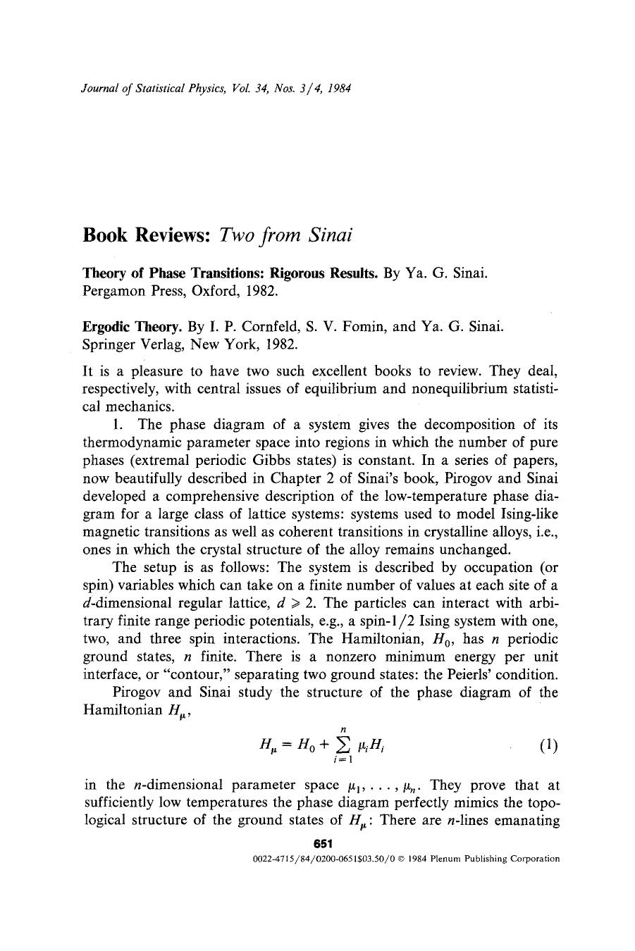 Book reviews: <Emphasis Type="Italic">Two from Sinai <Emphasis> by Unknown