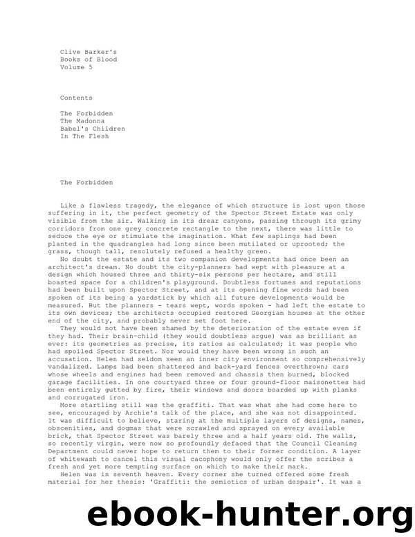 Books of Blood Volume 5 by Clive Barker