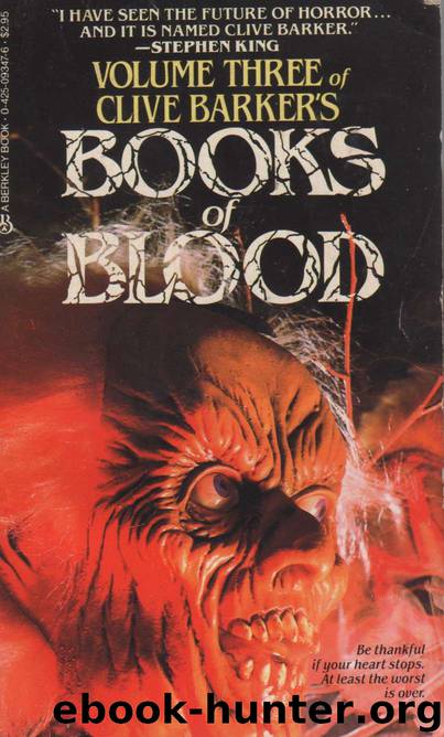 Books of Blood Volume Three by Clive Barker