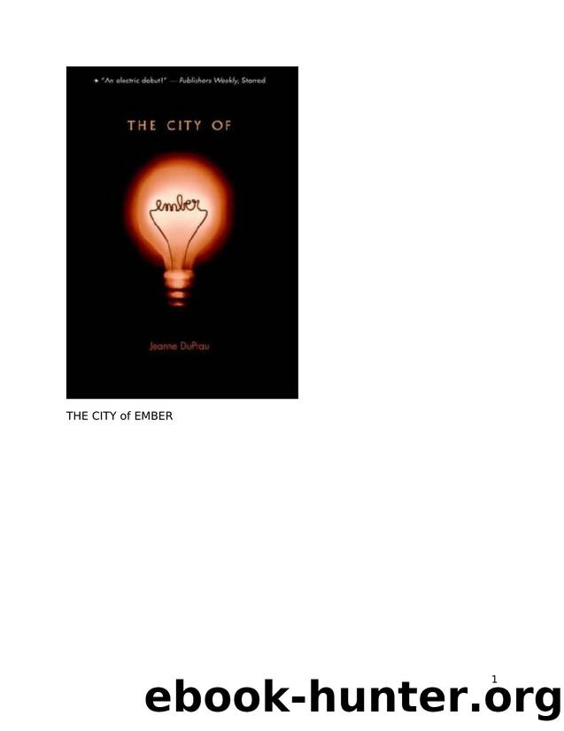 Books of Ember 1  The City of Ember by Shakeel Ahmed
