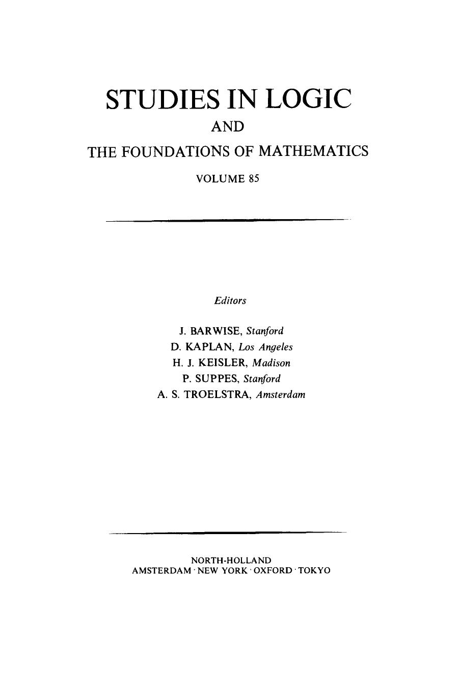 Boole's Logic and Probability by Theodore Hailperin (Eds.)