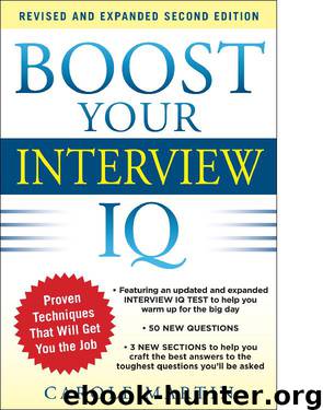 Boost Your Interview IQ 2/E by Carole Martin