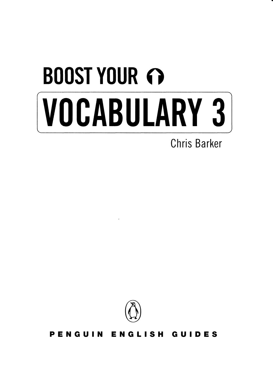 Boost Your Vocabulary 3 by Chris Barker