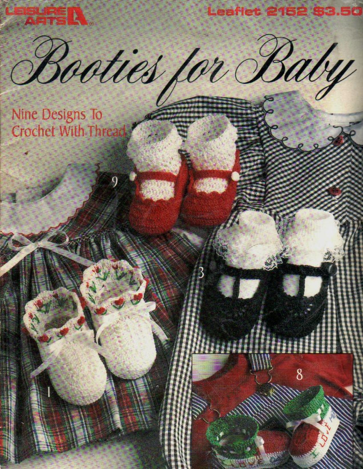 Booties for Baby - Nine Designs to Crochet with Thread by Nine Designs to Crochet & Thread
