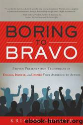 Boring to Bravo: Proven Presentation Techniques to Engage, Involve, and Inspire Your Audience to Action by Kristin Arnold