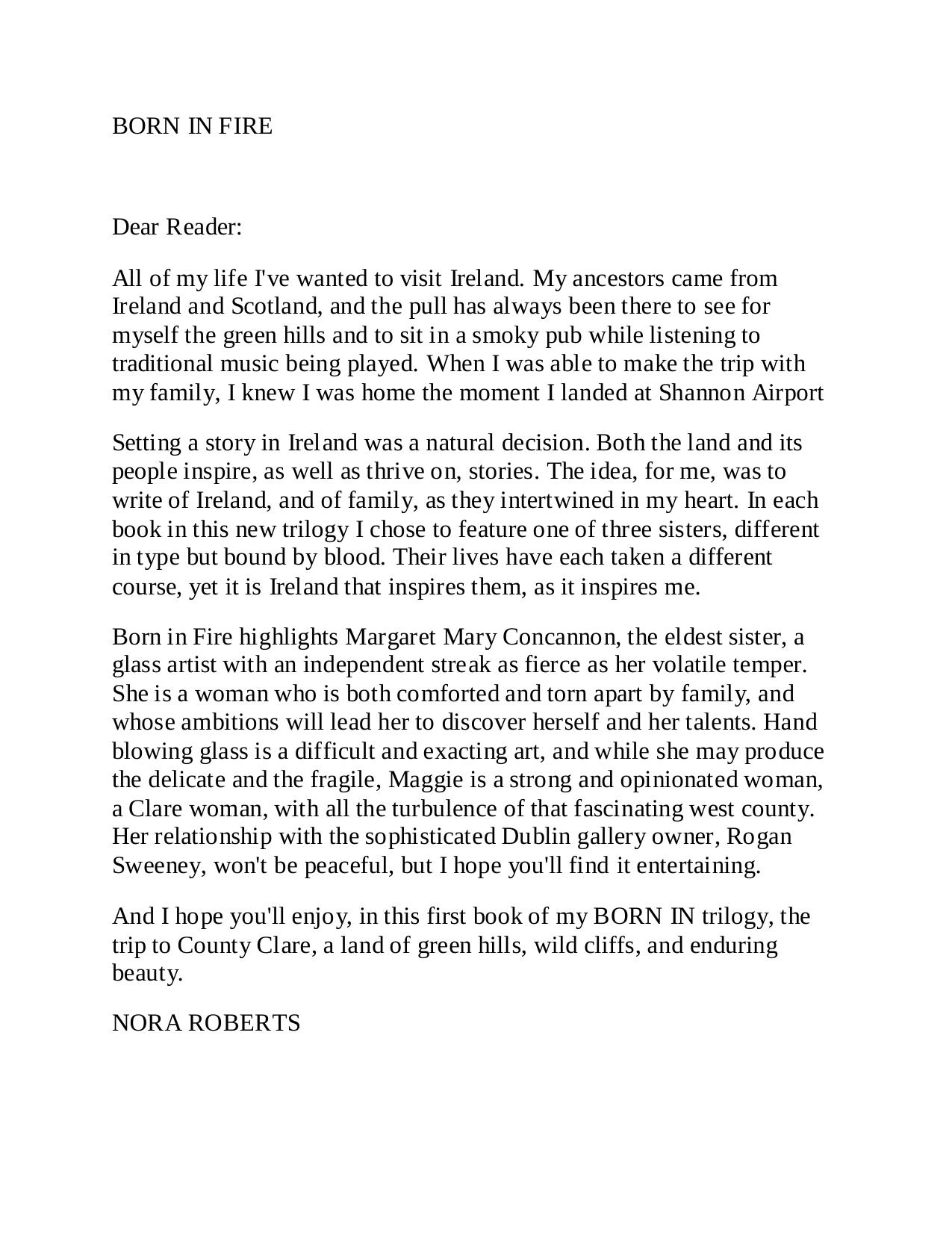 Born In Fire-Born in Trilogy 1-Nora Roberts(1994) by ahoffman