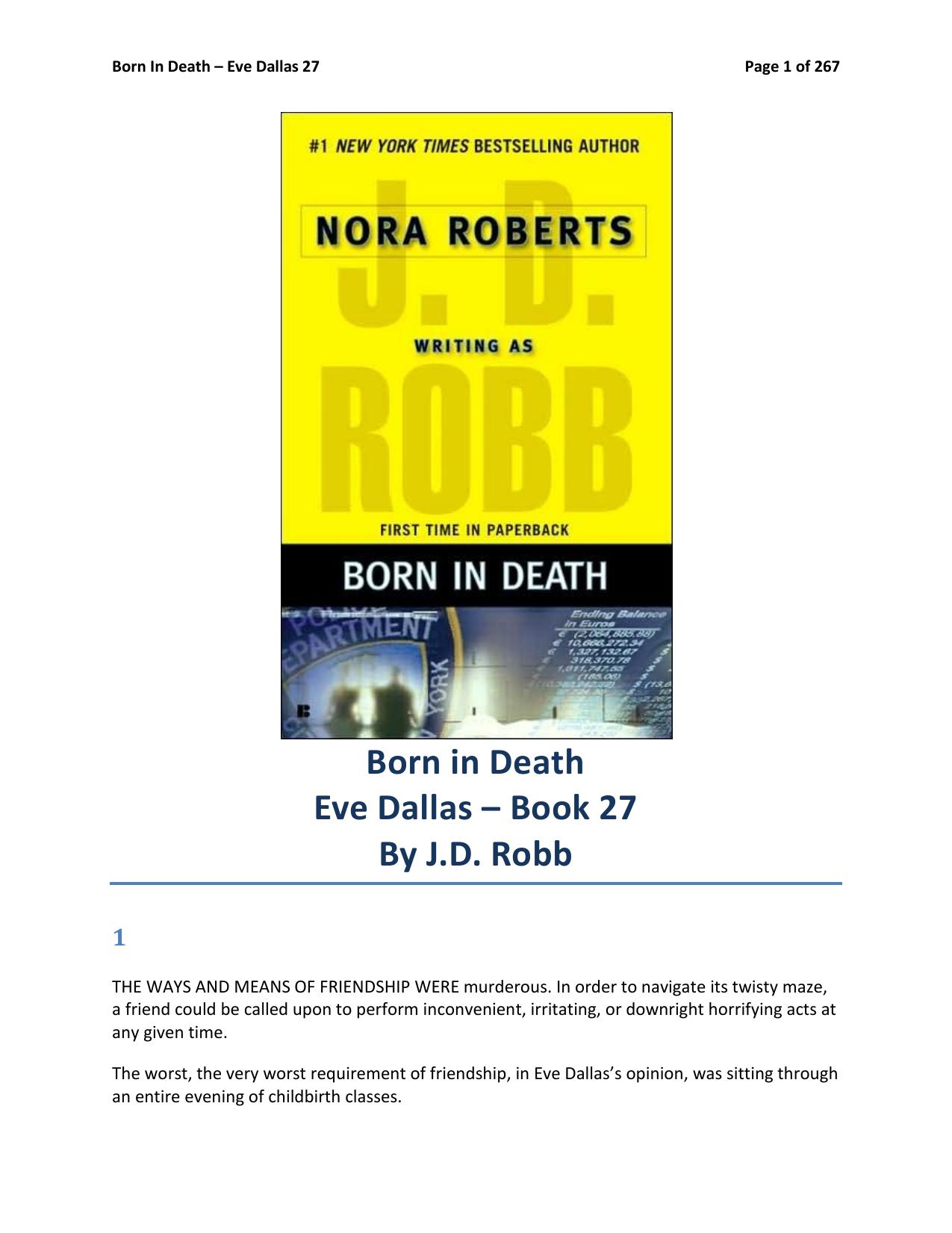 Born in Death by J.D. Robb