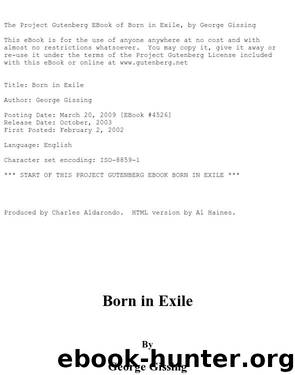 Born in Exile by George Gissing
