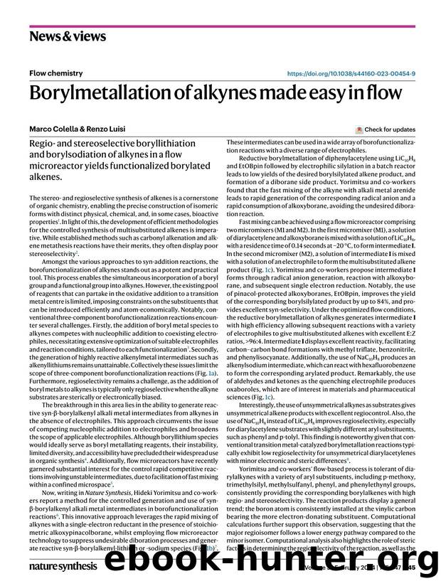 Borylmetallation of alkynes made easy in flow by Marco Colella & Renzo Luisi