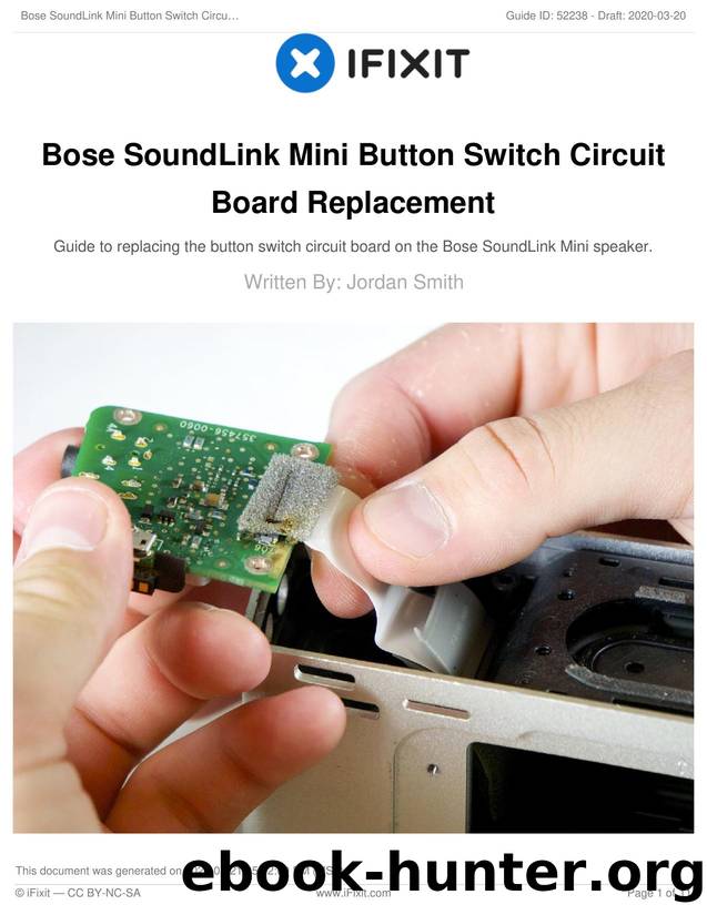 Bose SoundLink Mini Button Switch Circuit Board Replacement by Unknown