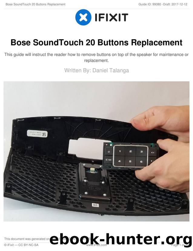 Bose SoundTouch 20 Buttons Replacement by Unknown