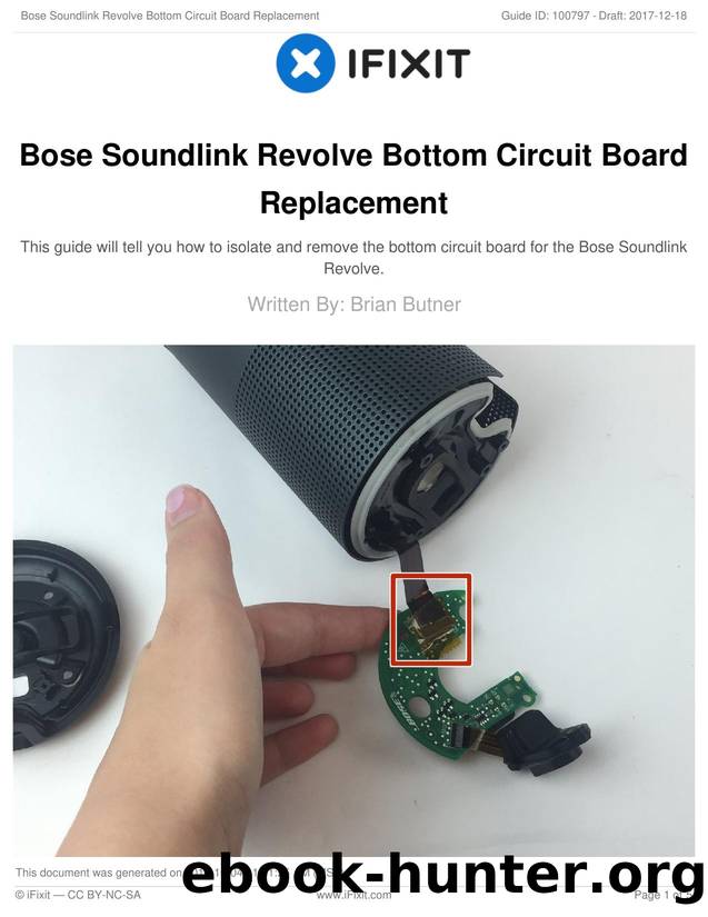Bose Soundlink Revolve Bottom Circuit Board Replacement by Unknown