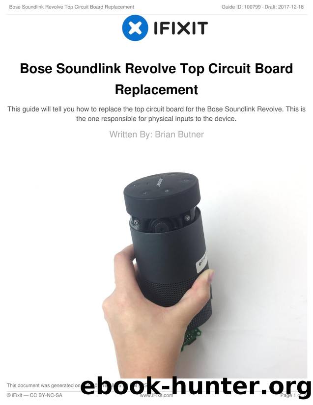 Bose Soundlink Revolve Top Circuit Board Replacement by Unknown