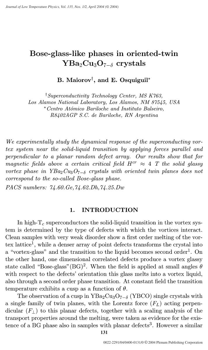 Bose-Glass-Like Phases in Oriented-Twin YBa<Subscript>2<Subscript>Cu<Subscript>3<Subscript>O<Subscript>7−δ<Subscript> Crystals by Unknown