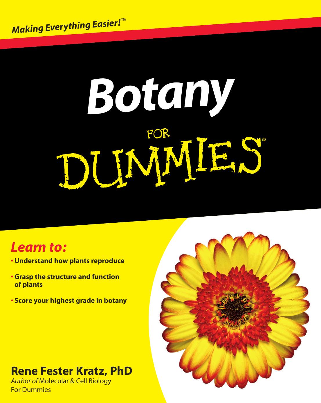 Botany For Dummies by Unknow