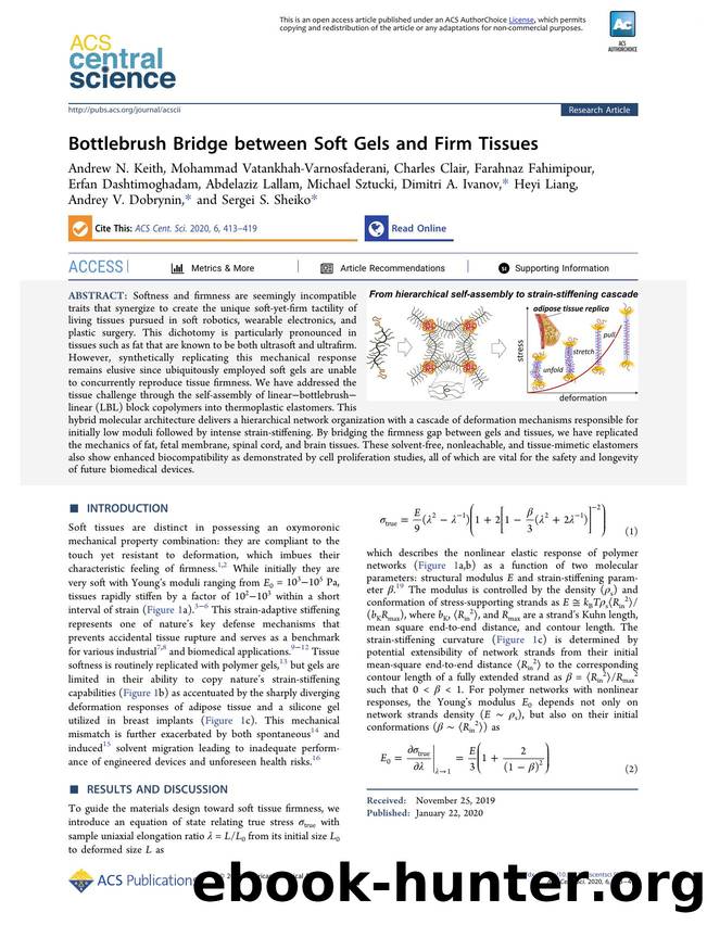 Bottlebrush Bridge between Soft Gels and Firm Tissues by unknow