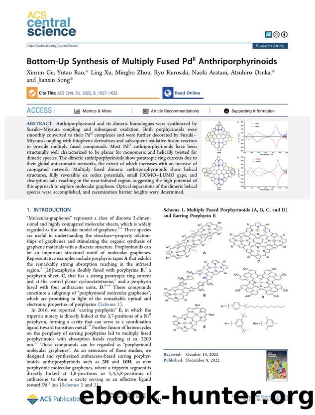 Bottom-Up Synthesis of Multiply Fused PdII Anthriporphyrinoids by unknow