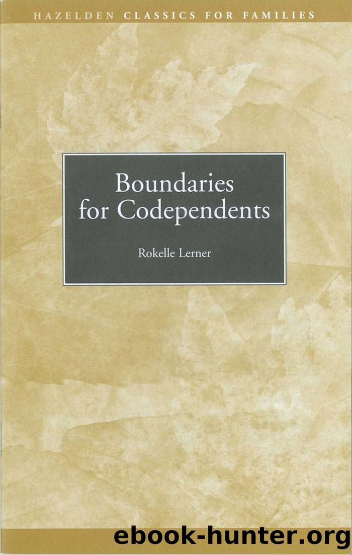 Boundaries for Codependents by Rokelle Lerner