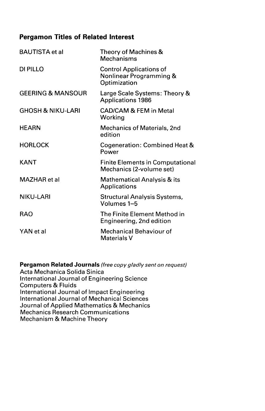 Boundary Element Methods: Principles and Applications : Proceedings of the Third Japan-China Symposium on Boundary Element Methods, 4-7 April, 1990 by Masataka Tanaka Qinghua Du