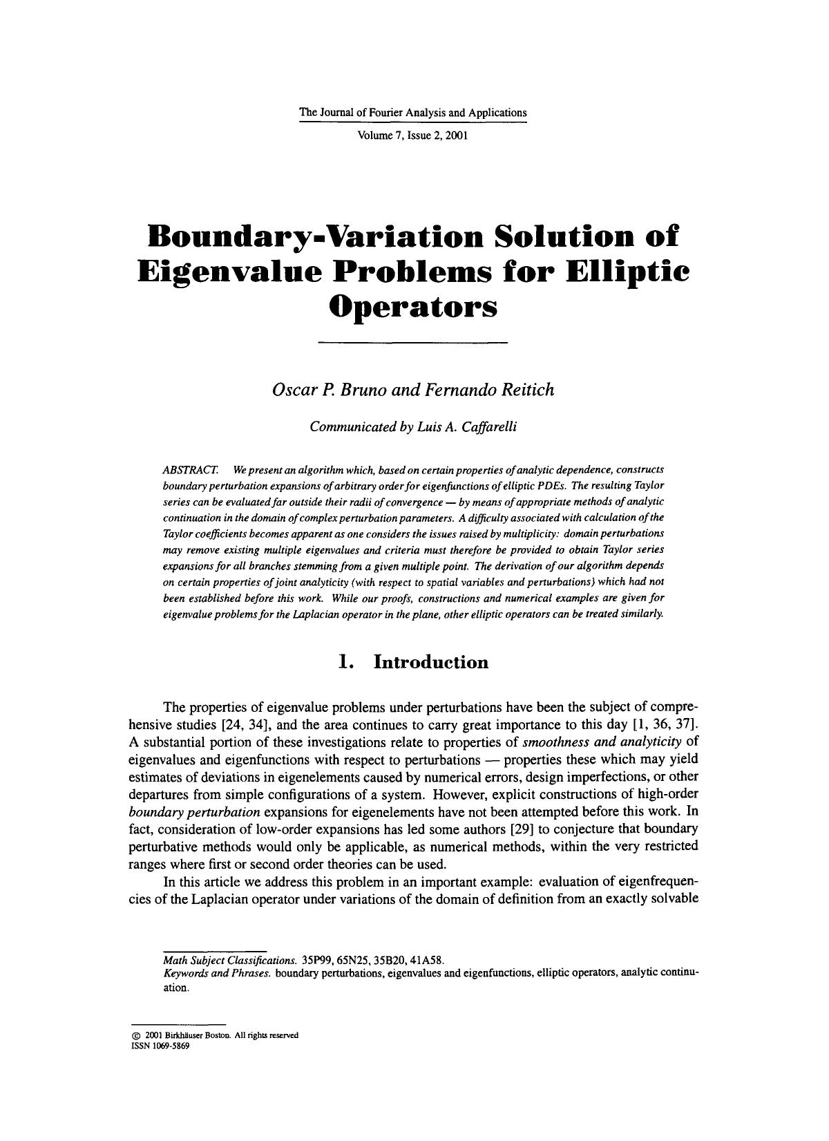 Boundary-variation solution of eigenvalue problems for elliptic operators by Boundary-variation solution of eigenvalue problems for elliptic operators